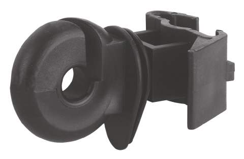 Lot De 3 Isolateurs De Poignée De Portail Vario Pour Poteaux En T - Acier Inoxydable, Fixation Clip, 3 Positions - Marque Kerbl