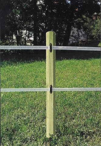 Poteau en bois pour clôture électrique - Ukal